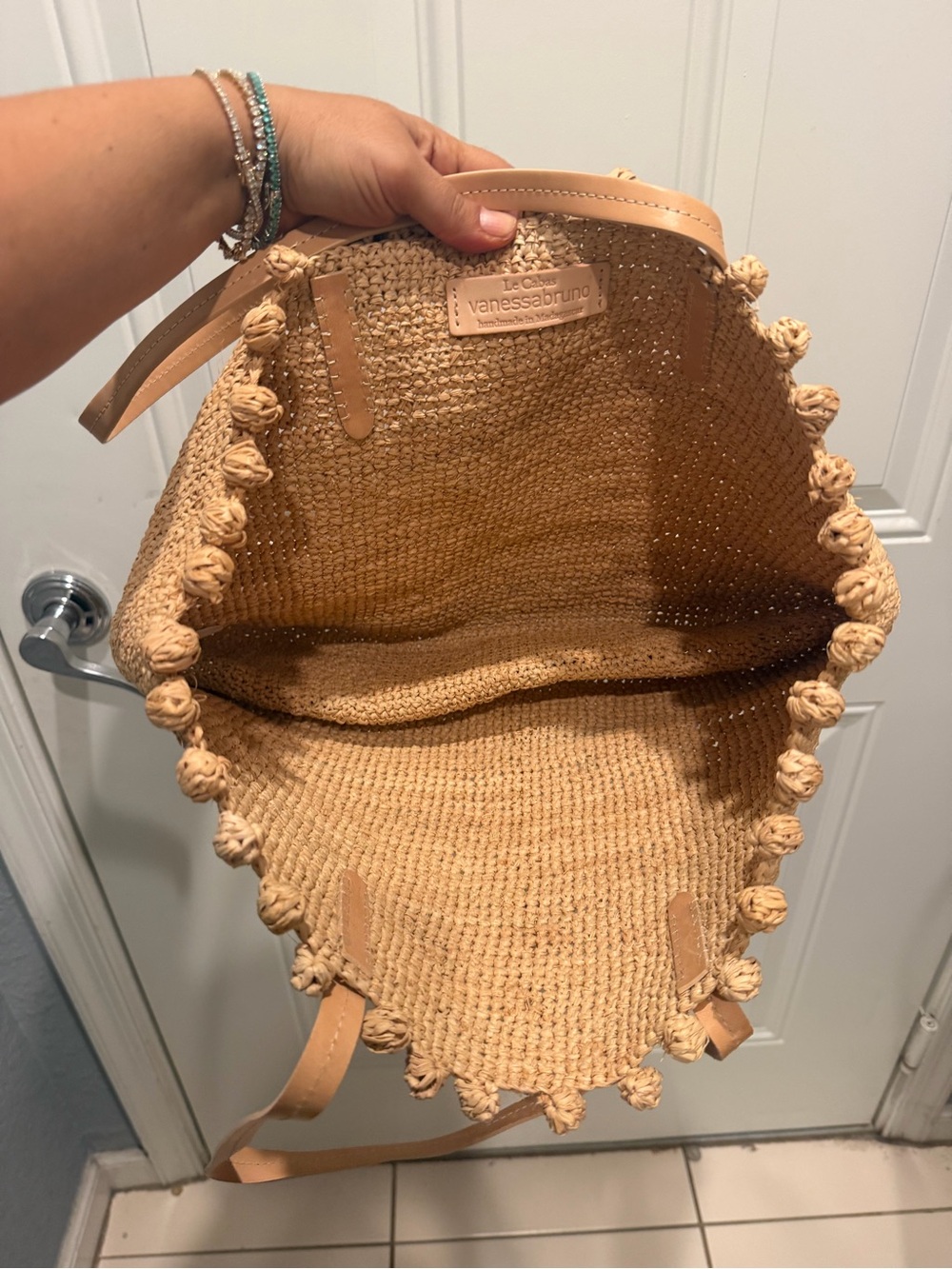 Vanessa Bruno Raffia Bubbles Tote - Picture 4 of 7